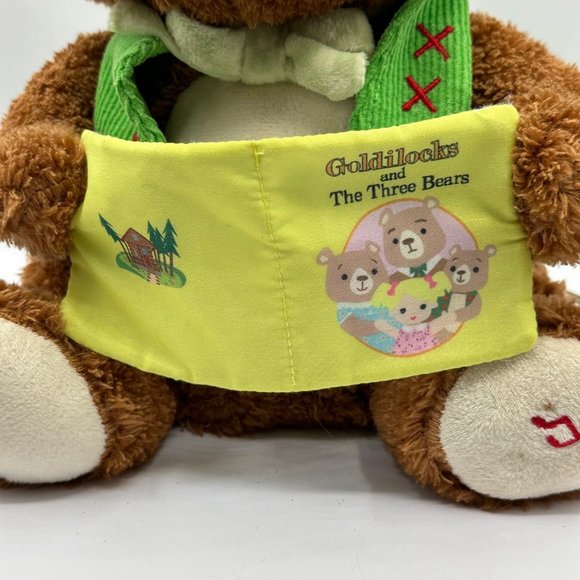 Cuddle Barn Bradford The Storytelling Bear Plush Talking Animal Goldilocks Teddy - Picture 11 of 12
